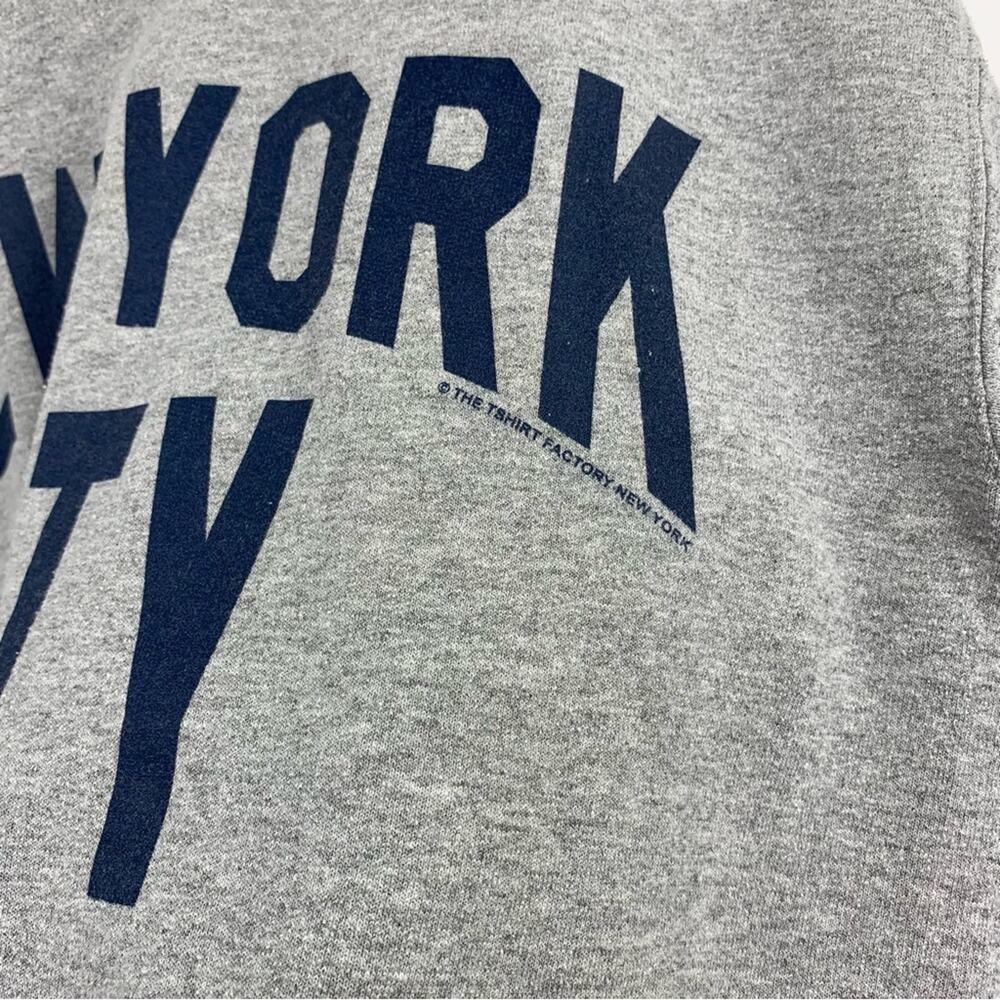 NYC New York City Crewneck Sweatshirt Grey Navy S - Picture 5 of 7